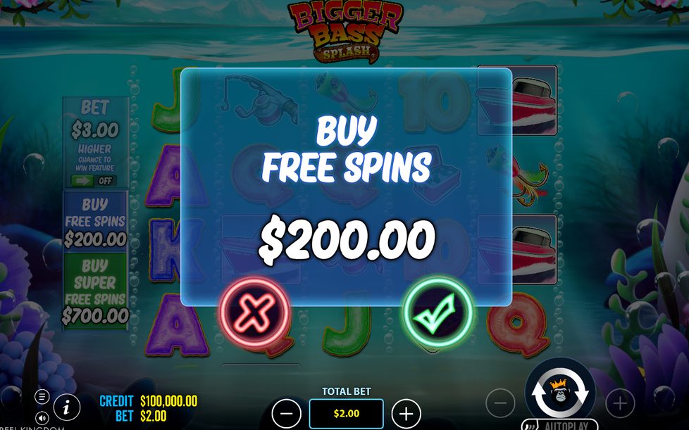 Bonus round with Wild fisherman collecting fish money values