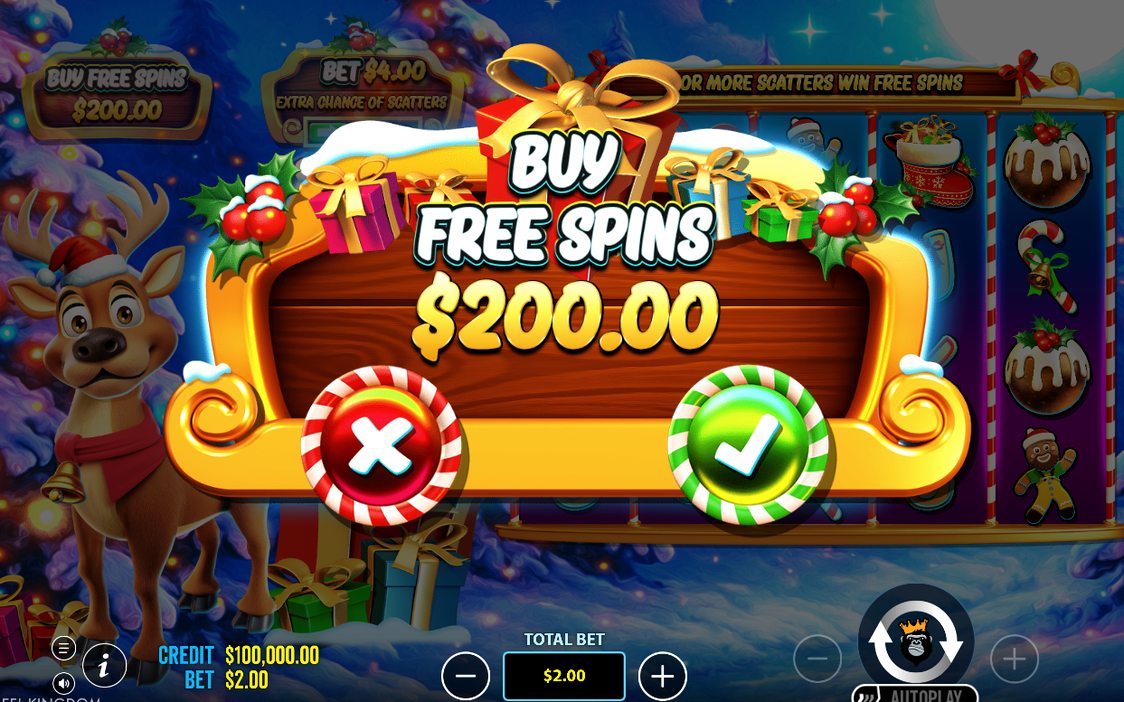 Bonus round with a random multiplier on each WILD
